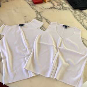 Ann Taylor Rayon tank tops (2 as a set)